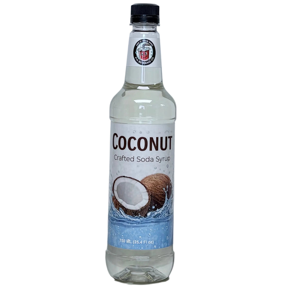 Bottle of Coconut Crafted Soda Syrup