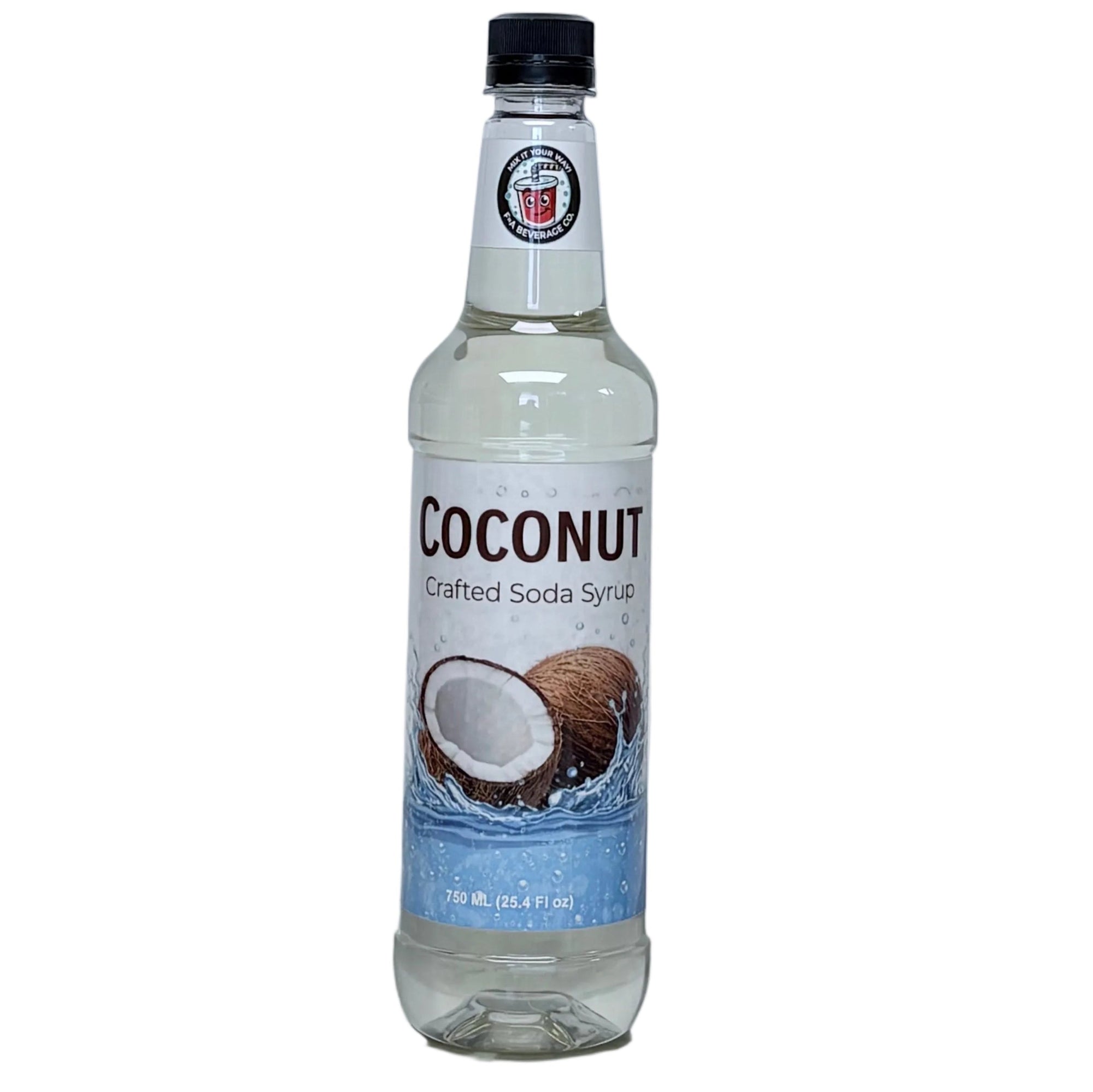 Bottle of Coconut Crafted Soda Syrup