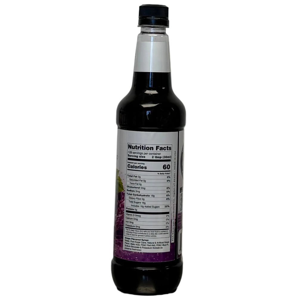 Grape nutritional panel